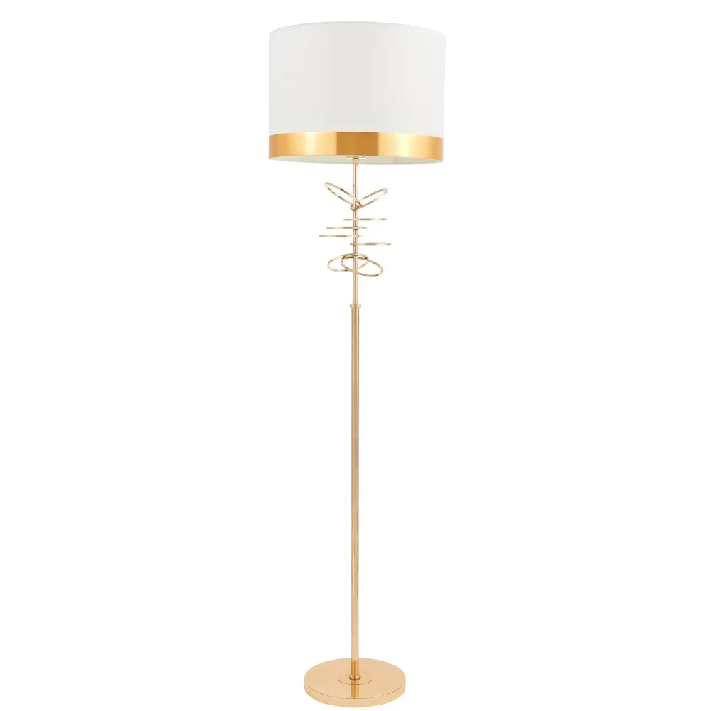 Lampadaire Lumina Deco Milari 1L E27, H 156cm Black