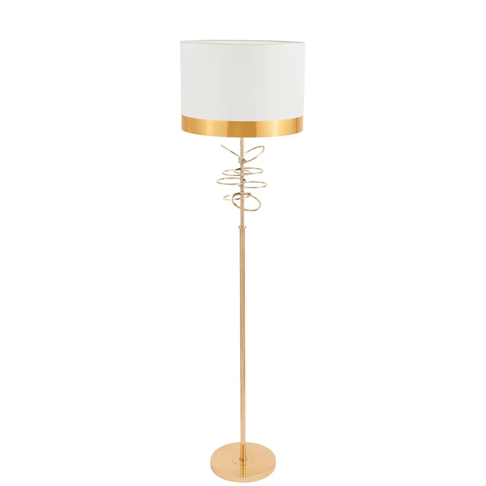 Lampadaire Lumina Deco Milari 1L E27, H 156cm Black