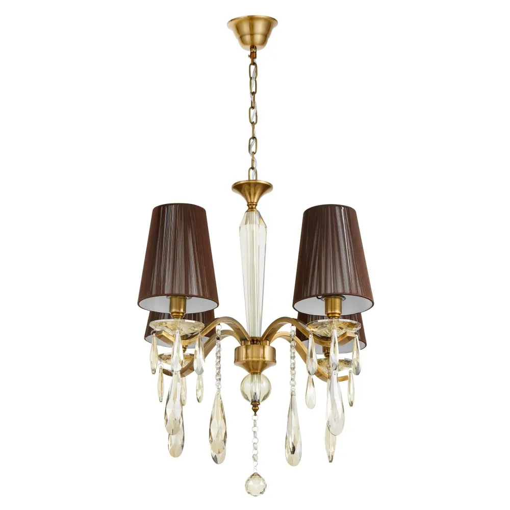 Lumina Deco Alessia 4L lustre E27, D 50cm Brass