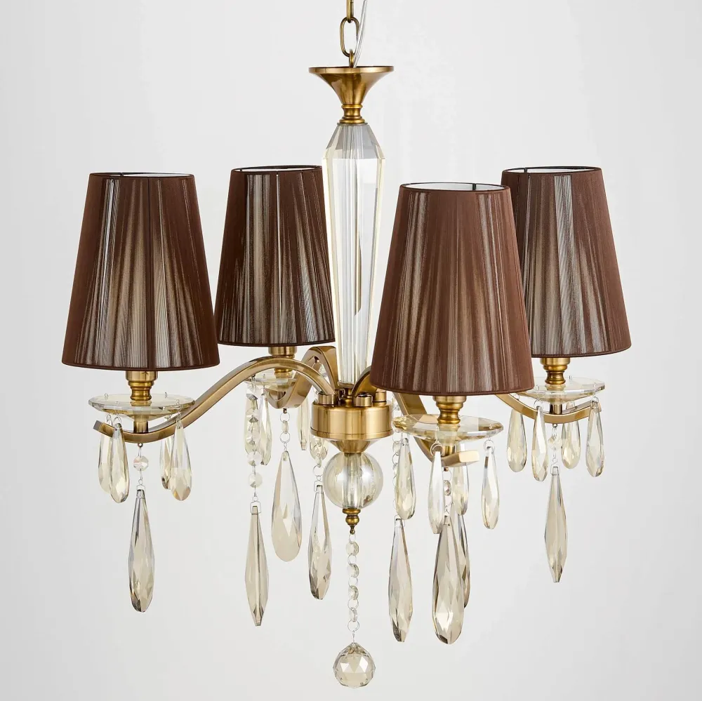 Lumina Deco Alessia 4L lustre E27, D 50cm Brass