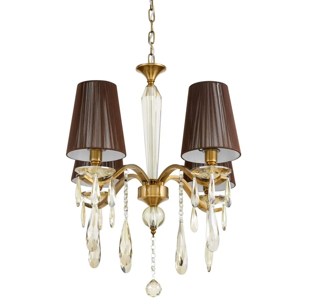 Lumina Deco Alessia 4L lustre E27, D 50cm Brass