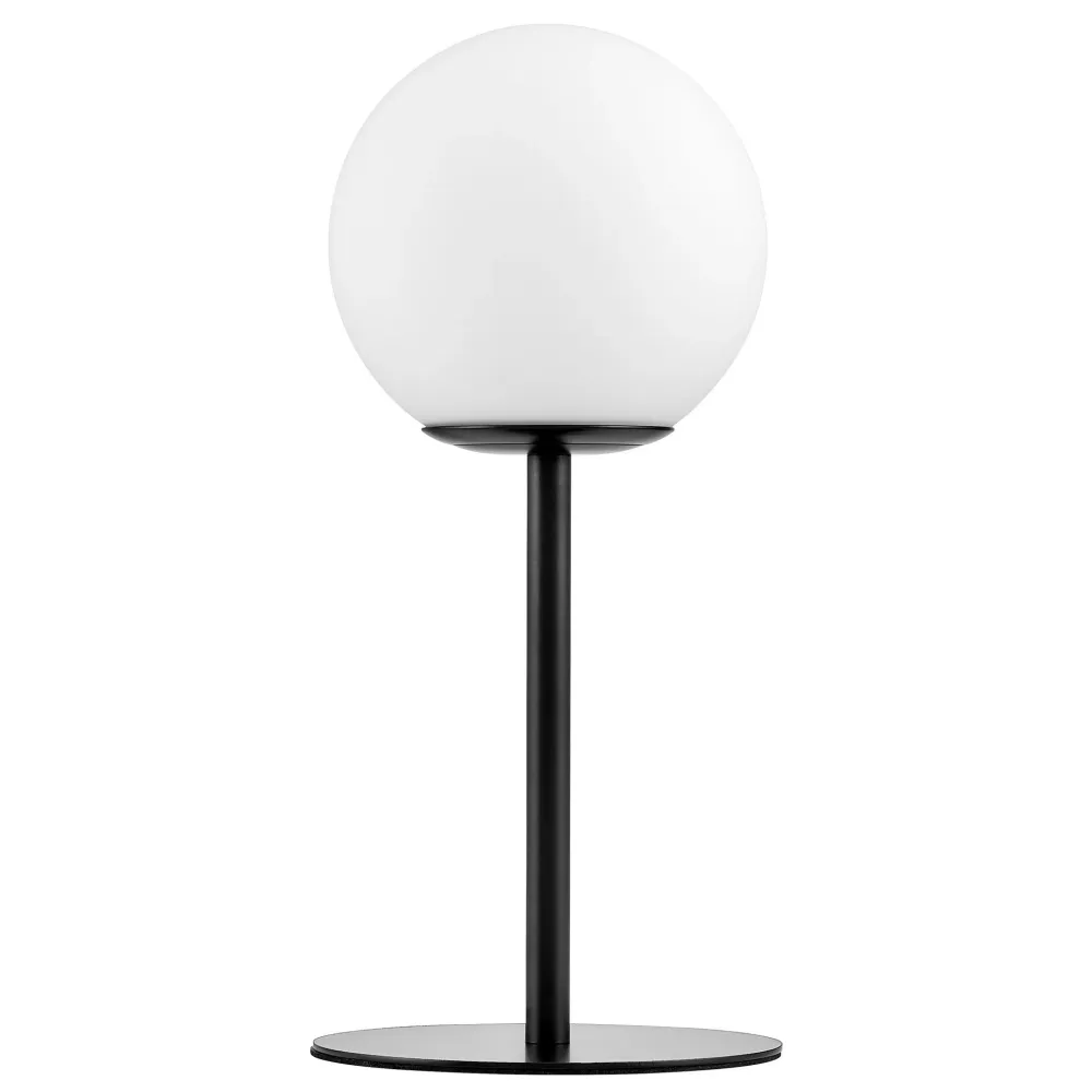 Lumina Deco Fredica 1L lampe de table E27, D 15cm Black