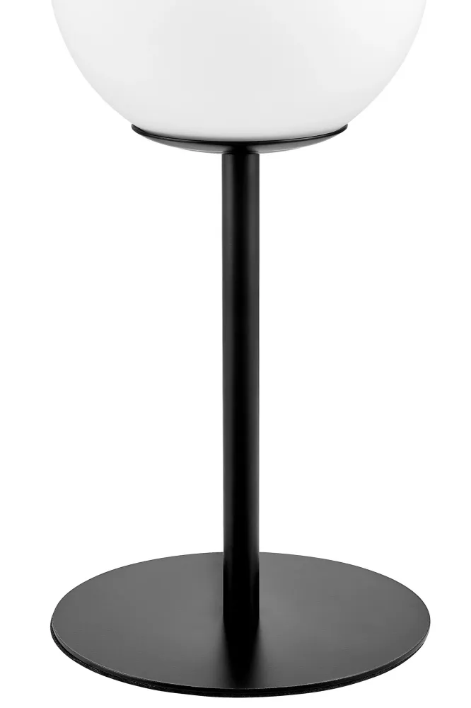 Lumina Deco Fredica 1L lampe de table E27, D 15cm Black