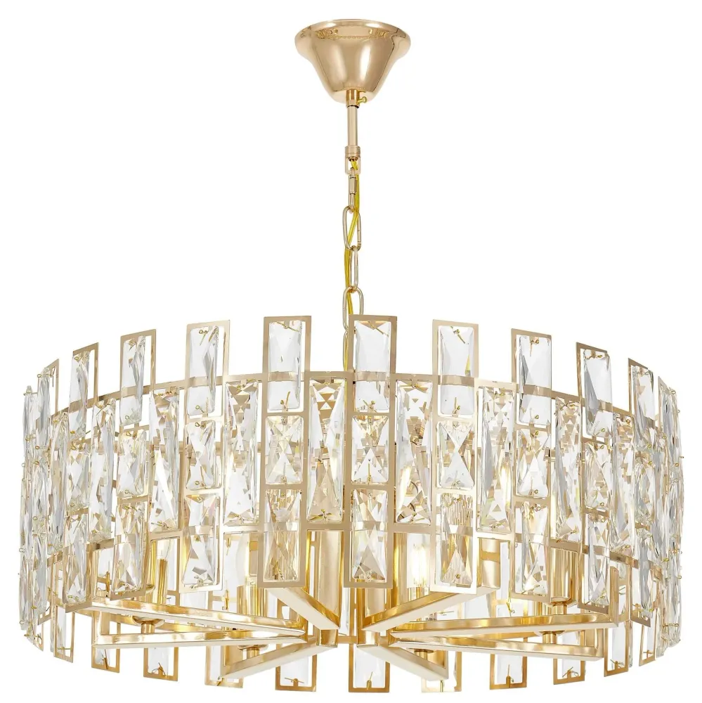 Lustre Lumina Deco Fiorina 8L, douille E14, diamètre 60 cm Black