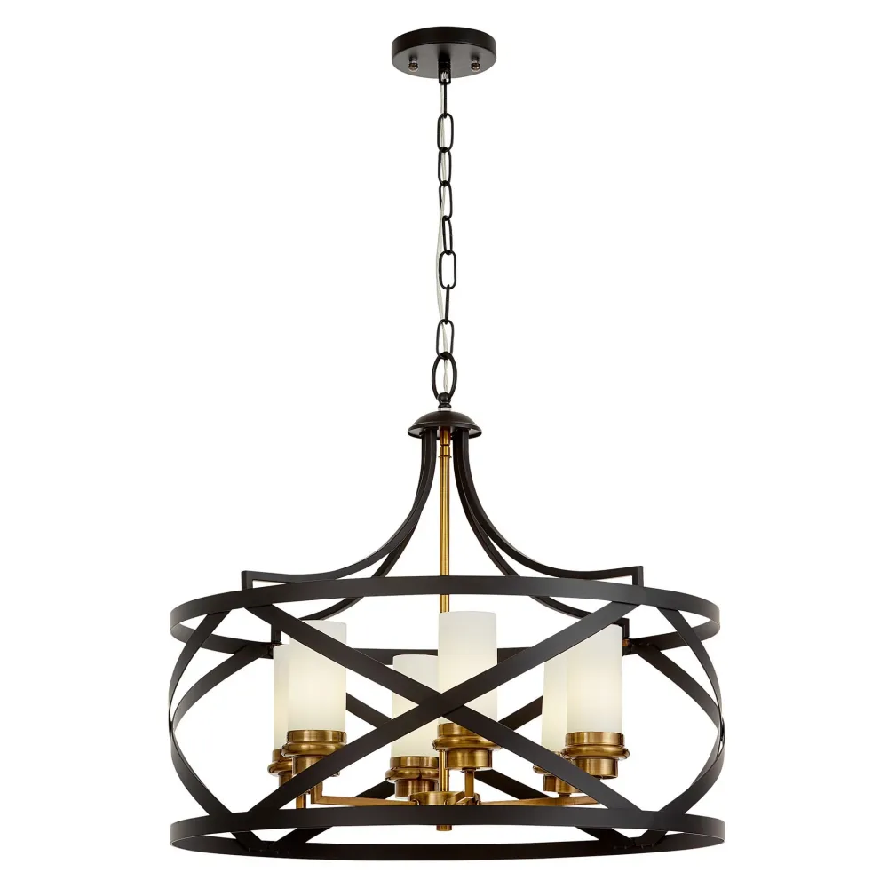 Plafonnier suspension Lumina Deco 6L E14, D 60cm