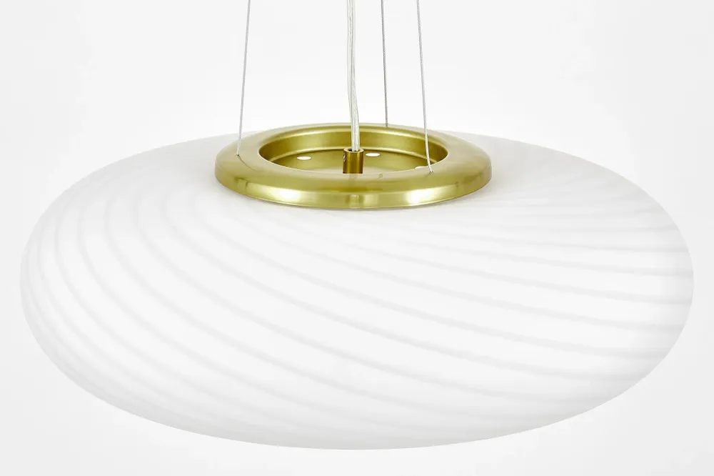Plafonnier suspension Lumina Deco Monarte 5L E27, D 48cm White