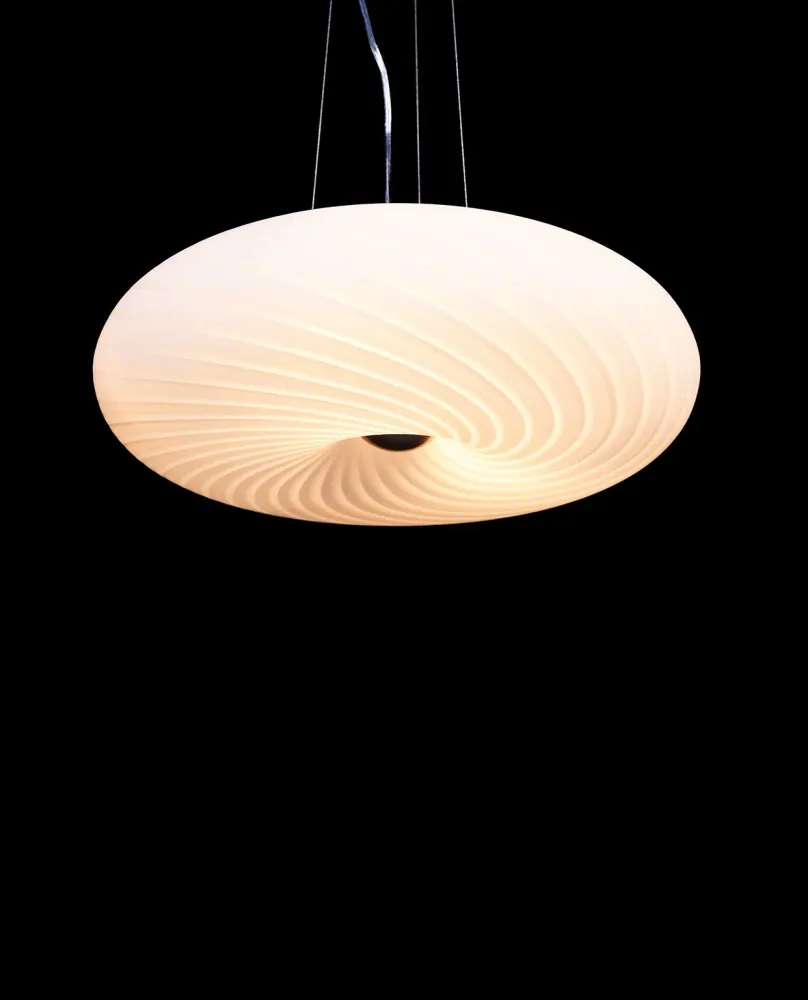 Plafonnier suspension Lumina Deco Monarte 5L E27, D 48cm White