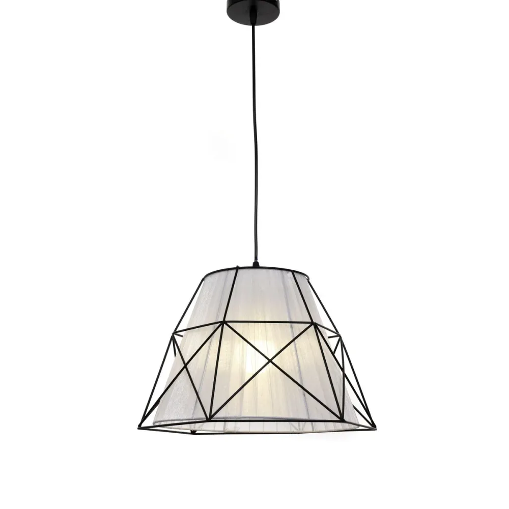 Suspension Lumina Deco Boneti 1L, douille E27, diamètre 40 cm