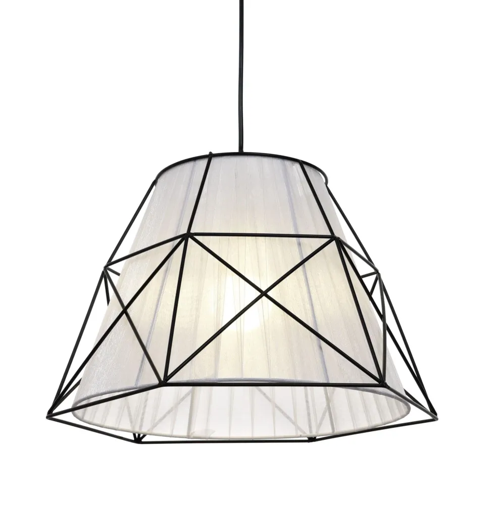 Suspension Lumina Deco Boneti 1L, douille E27, diamètre 40 cm