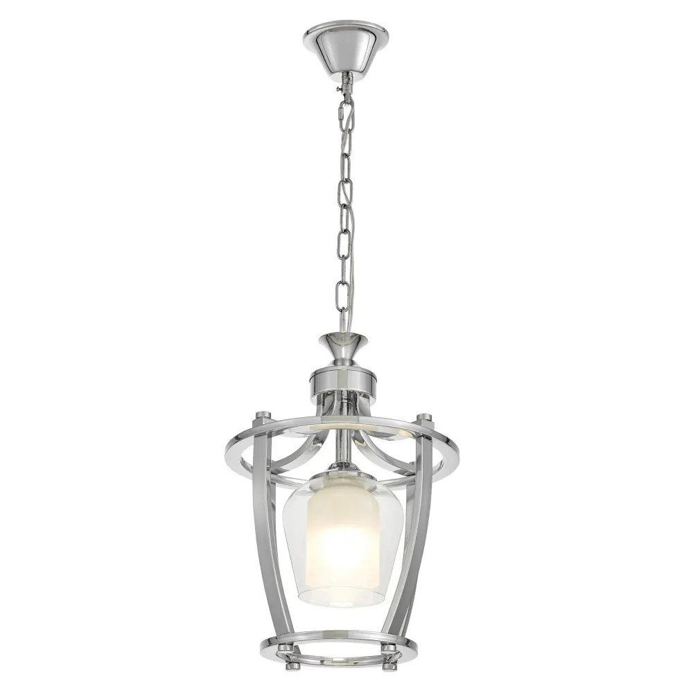 Suspension Lumina Deco Brooklyn 1L, douille E27, diamètre 28 cm Chrome
