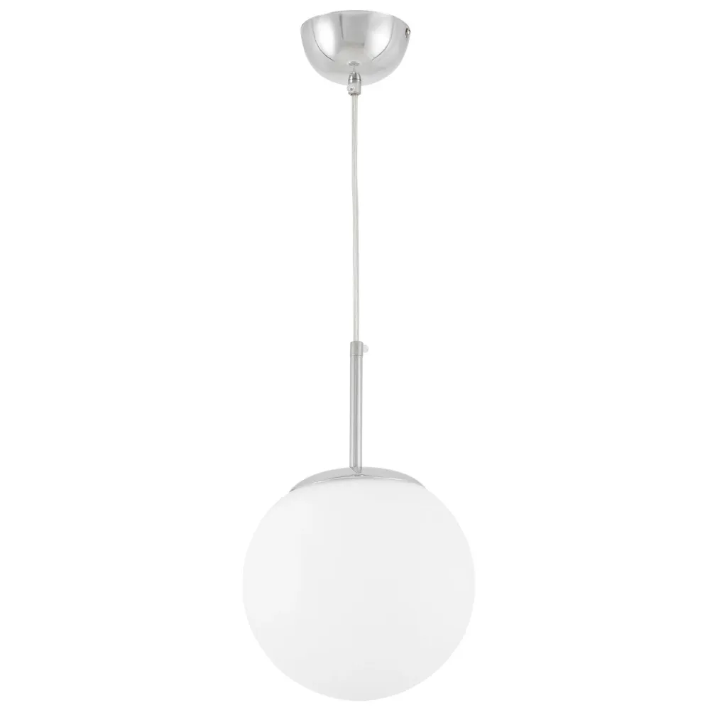 Suspension Lumina Deco Ibiza 1L, douille E27, diamètre 20 cm Chrome