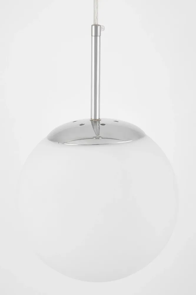 Suspension Lumina Deco Ibiza 1L, douille E27, diamètre 20 cm Chrome