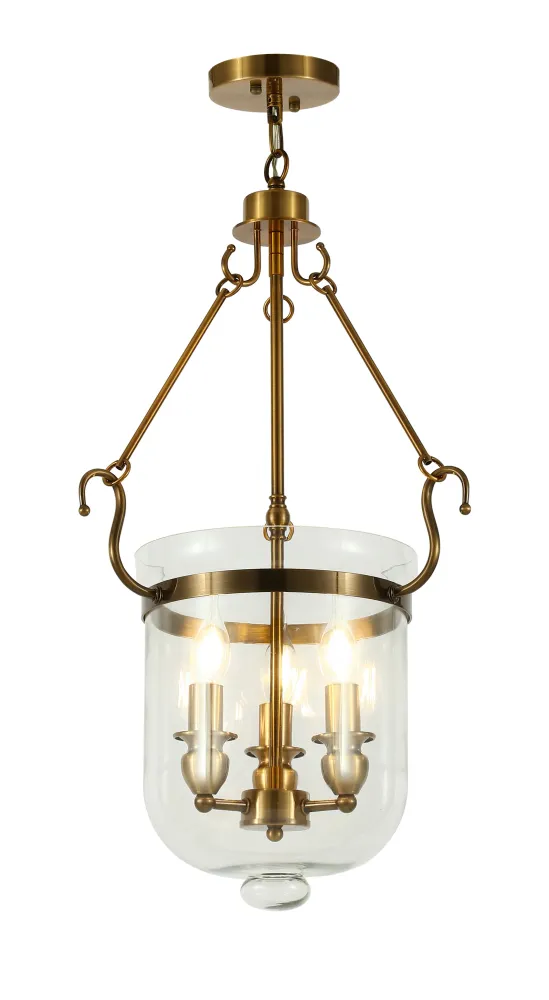 Suspension Lumina Deco Leo 3L, douille E14, diamètre 37 cm Chrome