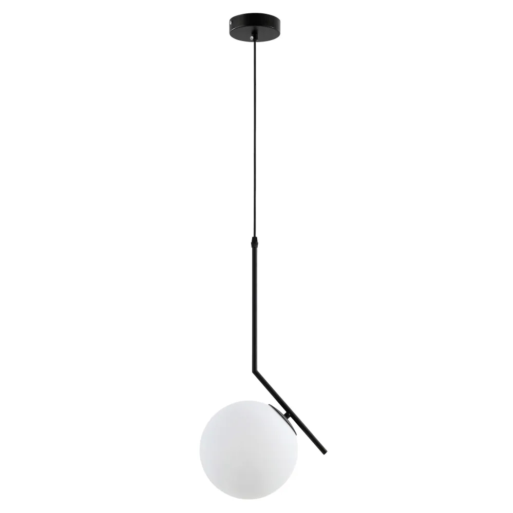 Suspension Lumina Deco Sorento 1L, douille E27, diamètre 20 cm Black