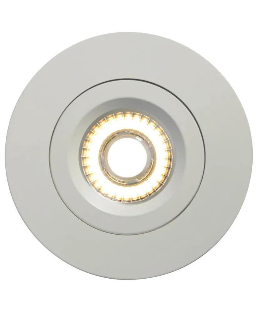Luminaire encastré rond à DEL blanc Luna de 4 po de Liteline, modèle RA4-12G-90WH
