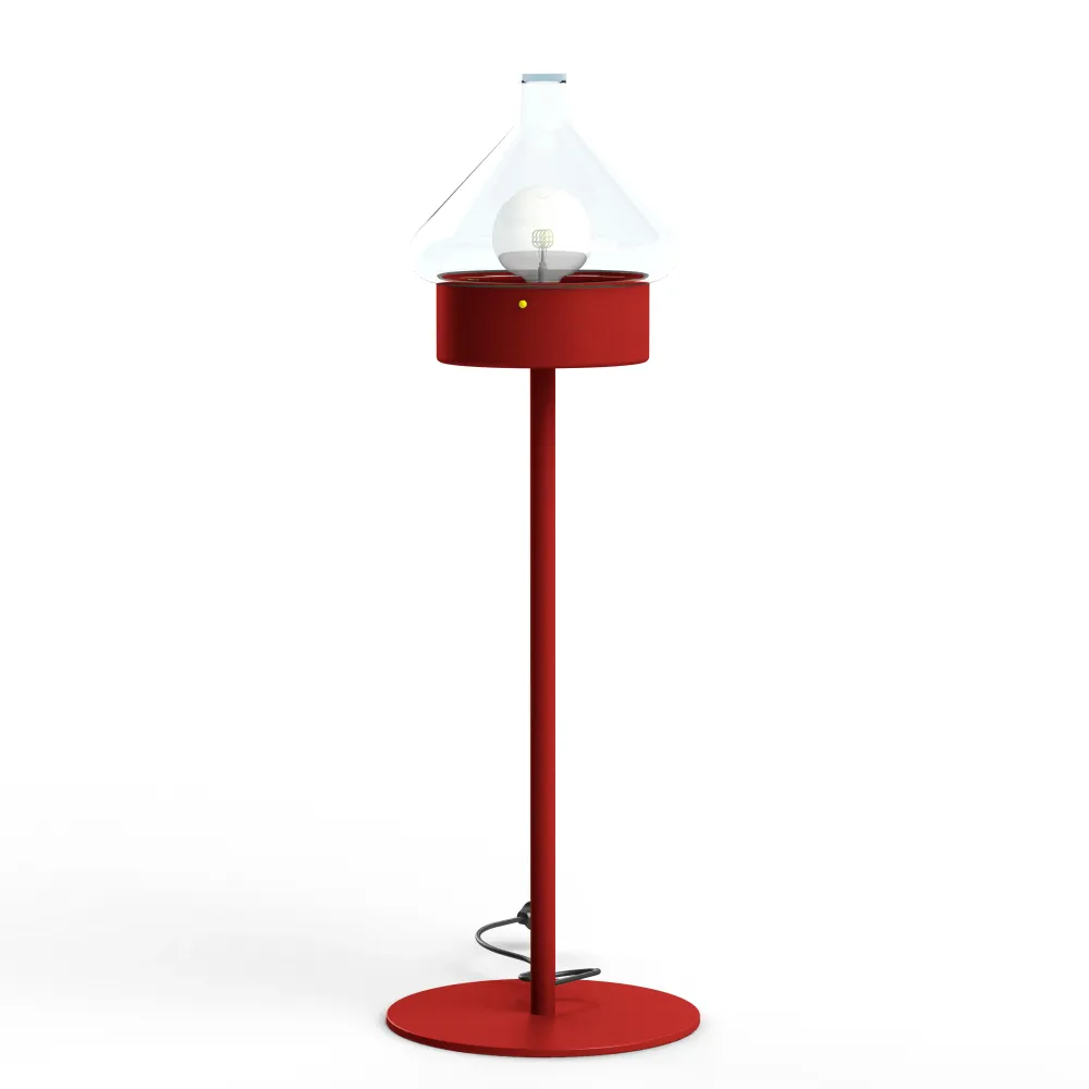 Luminaire mobile La Hutte N°3 Rouge tomate 110 166003110