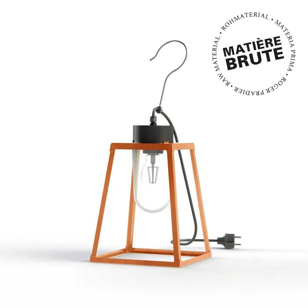 Luminaire mobile Lampiok 1 N°1 Cuivre brut 082 Diffuseur opale 131002082