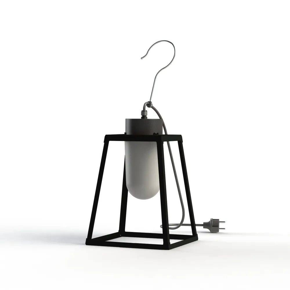 Luminaire mobile Lampiok 1 N°1 opale Gris noir 107 131002107