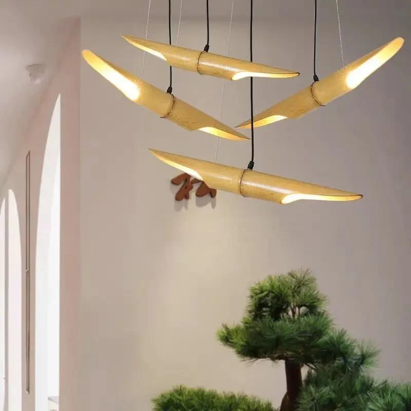 Luminaire Naturel Tube Bambou
