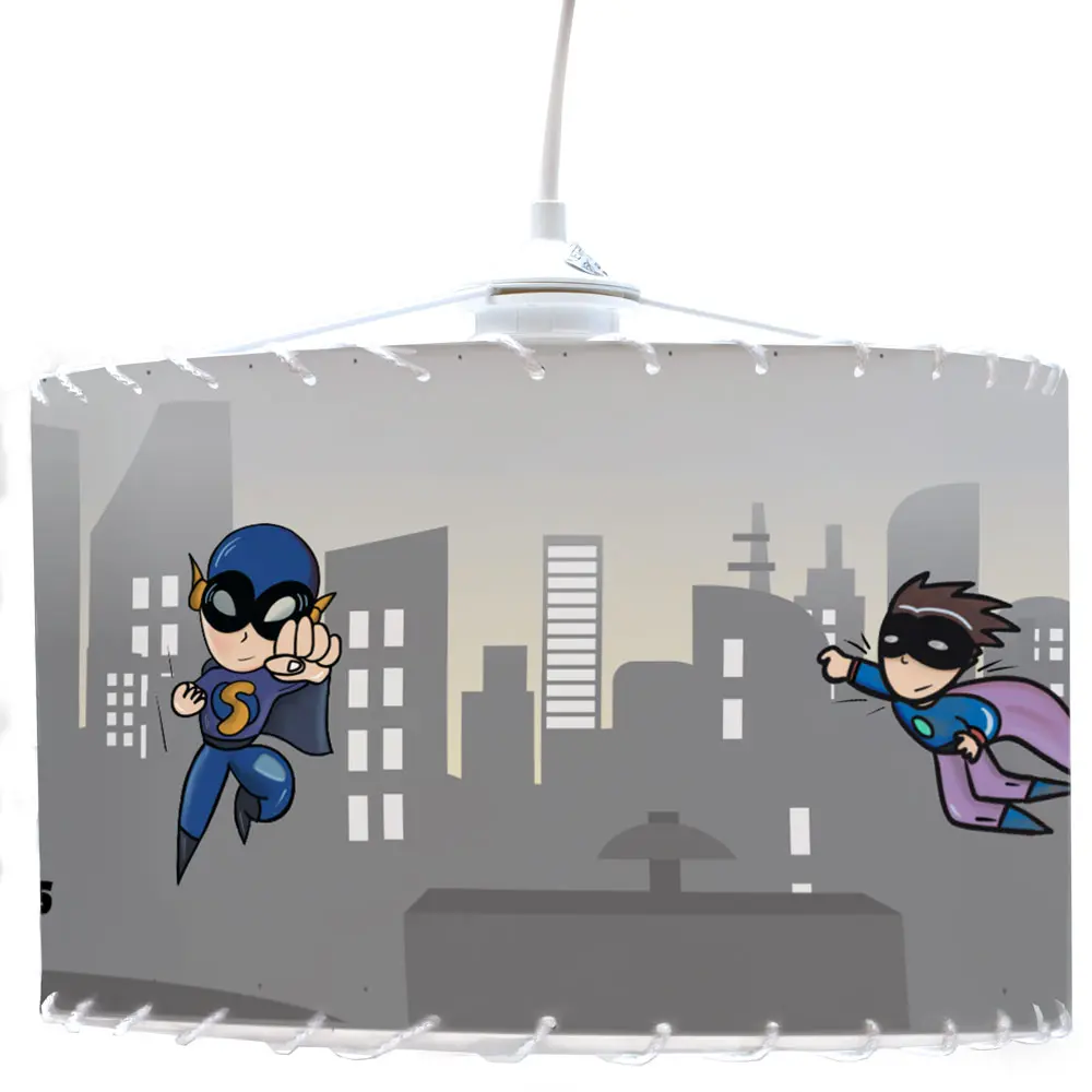 Luminaire Super Héros – Plafonnier personnalisé pour chambre d’enfant