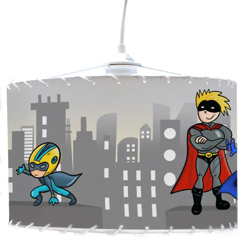 Luminaire Super Héros – Plafonnier personnalisé pour chambre d’enfant