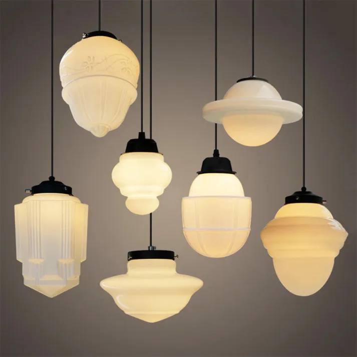 LumiNéo – Suspension Géométrique en Verre Givré Moderne Modele