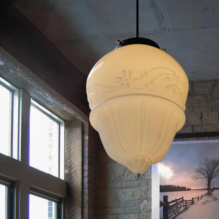 LumiNéo – Suspension Géométrique en Verre Givré Moderne Modele