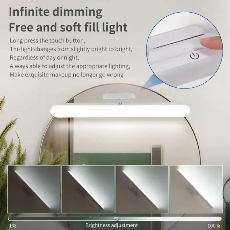 Lumière de coiffeuse magnétique Mira pour maquillage | DEL réglable, 3 températures de couleur