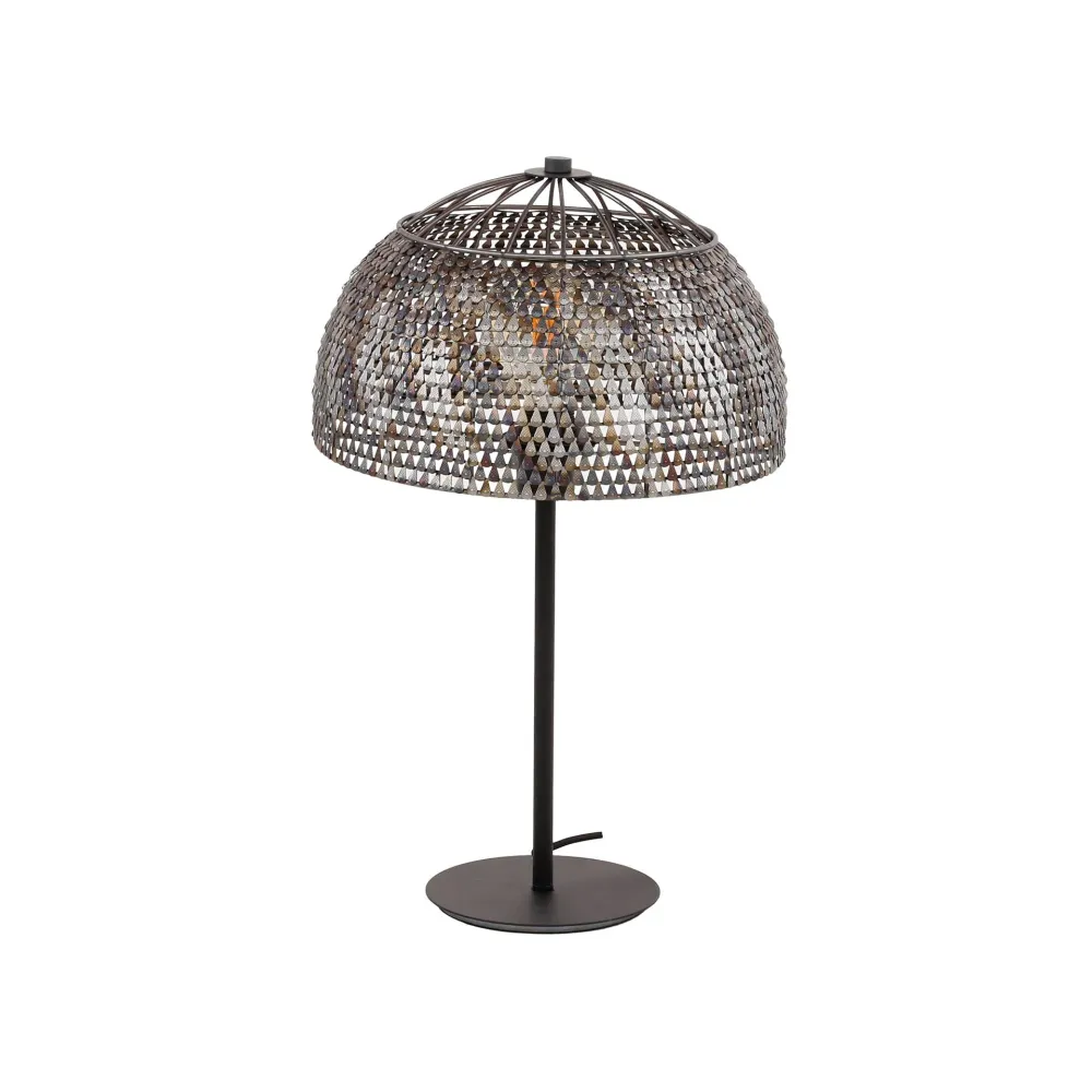 LumièreÉlégante - Lampe de table design noir et brun