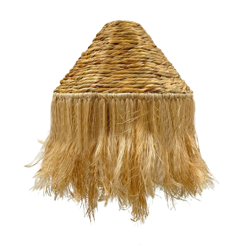 Abat jour naturel LEONORA INDOOR en jacinthe d'eau style bohème pour monture électrique E27 Lumisky