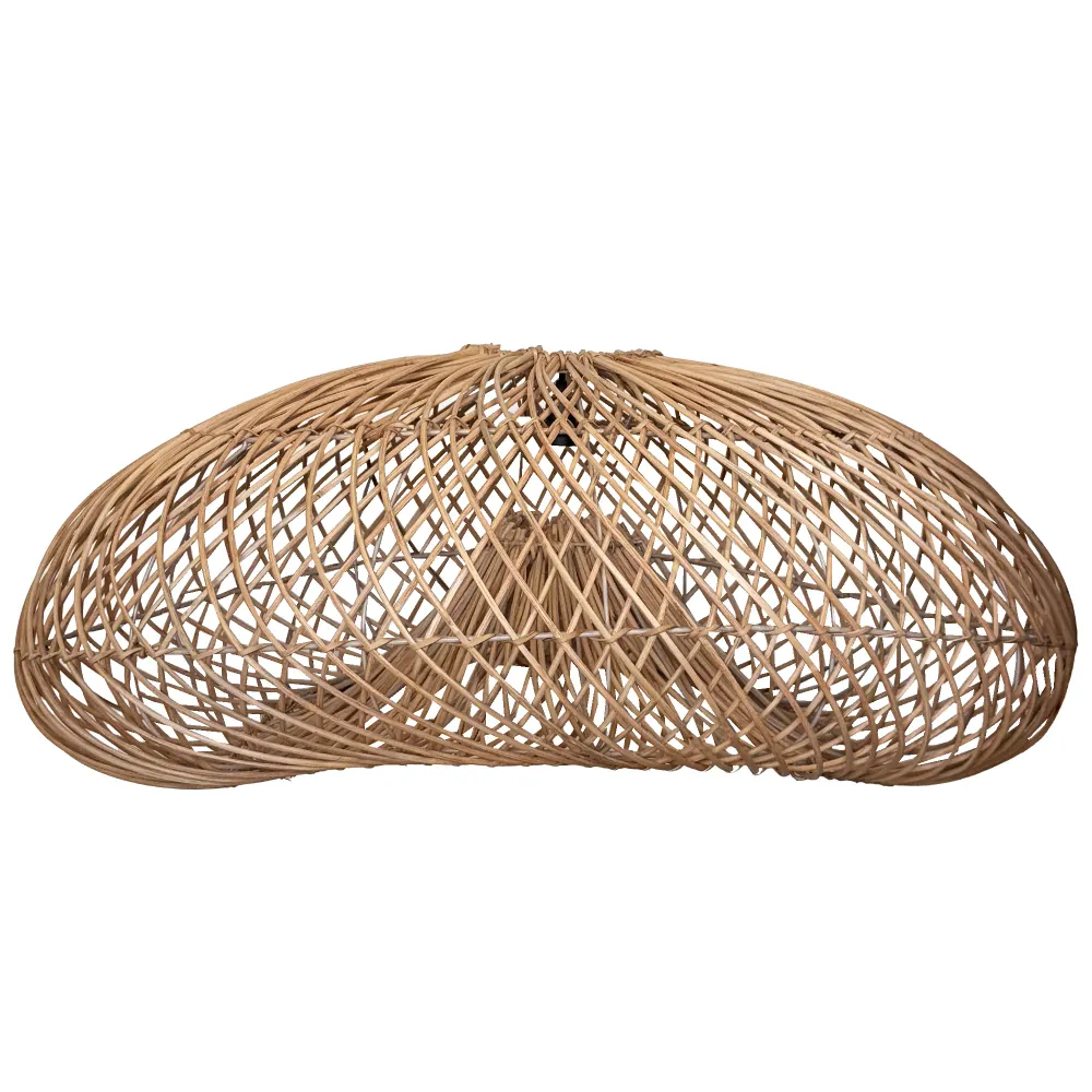 Abat jour naturel SEVIA en rotin style bohème H35cm pour monture électrique E27 Lumisky