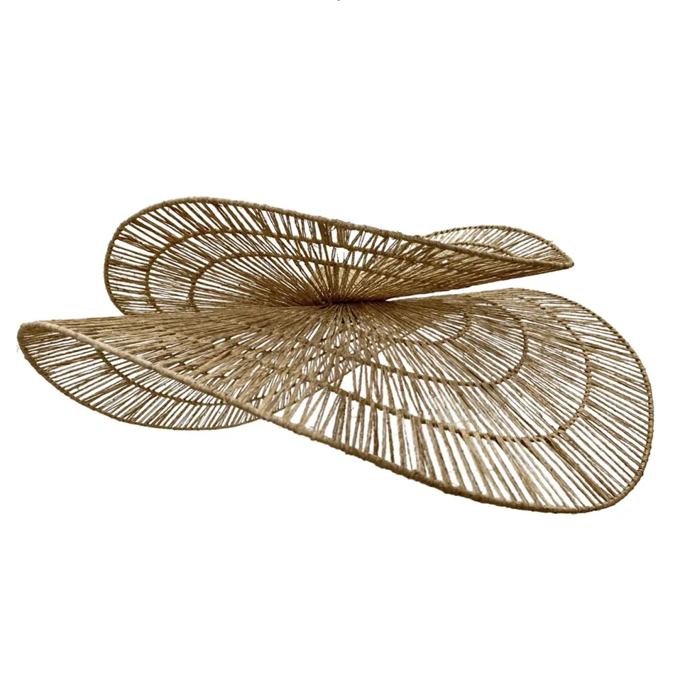 Abat jour SOLARA en jute style bohème H32 cm pour monture électrique E27 Lumisky
