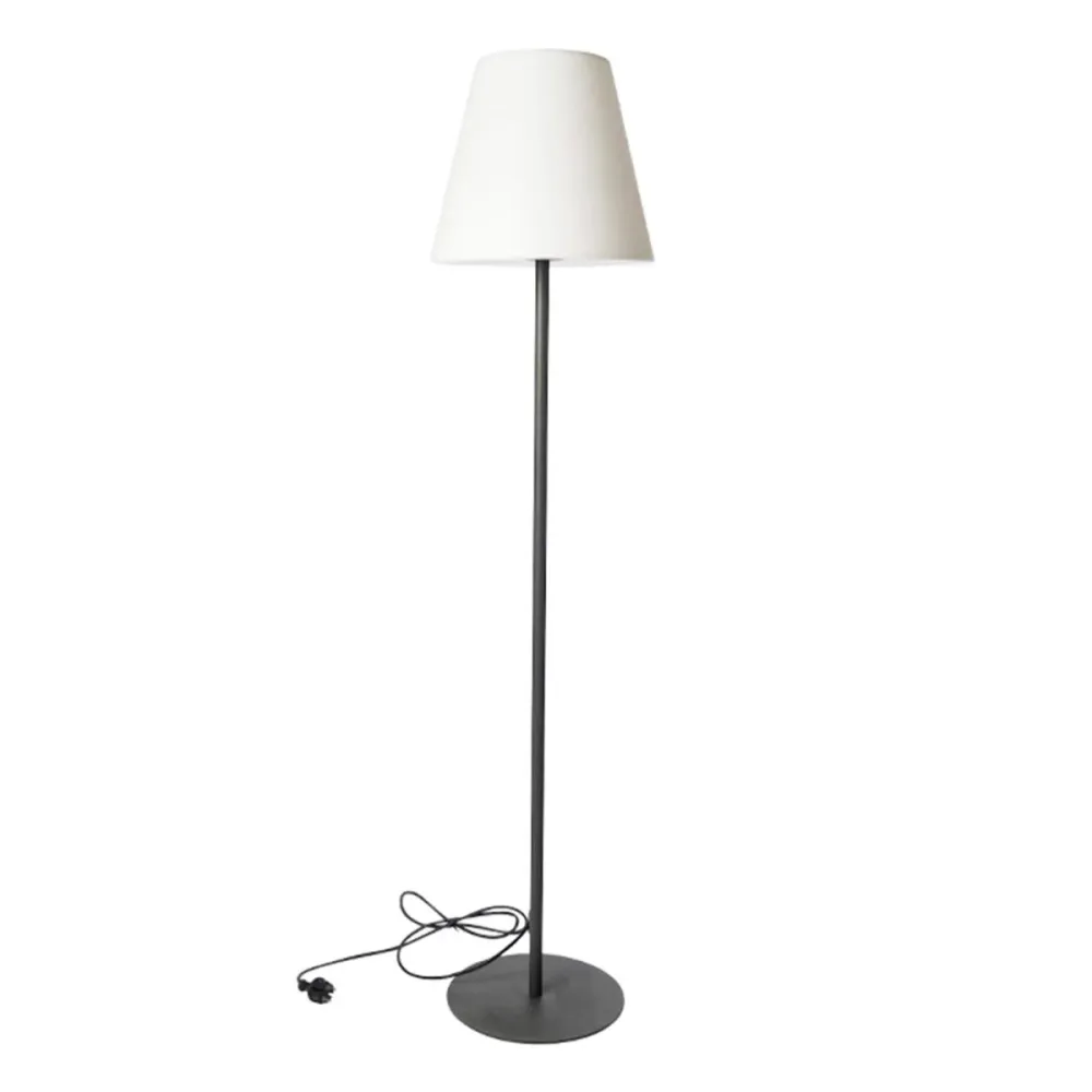 Lampadaire filaire pied acier pour extérieur éclairage puissant LED blanc STANDY H150cm culot E27 Lumisky