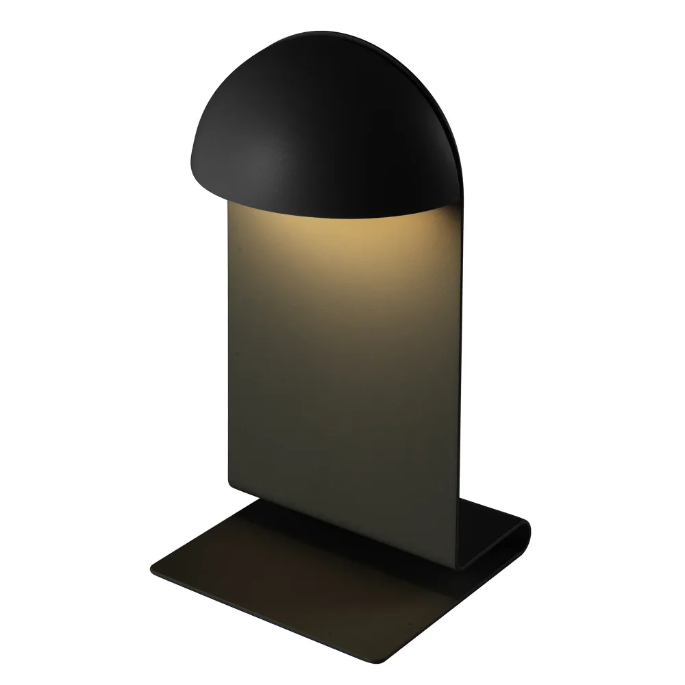 Lampe de chevet sans fil noire LED blanc chaud dimmable MIDI BLACK H28,2cm Lumisky