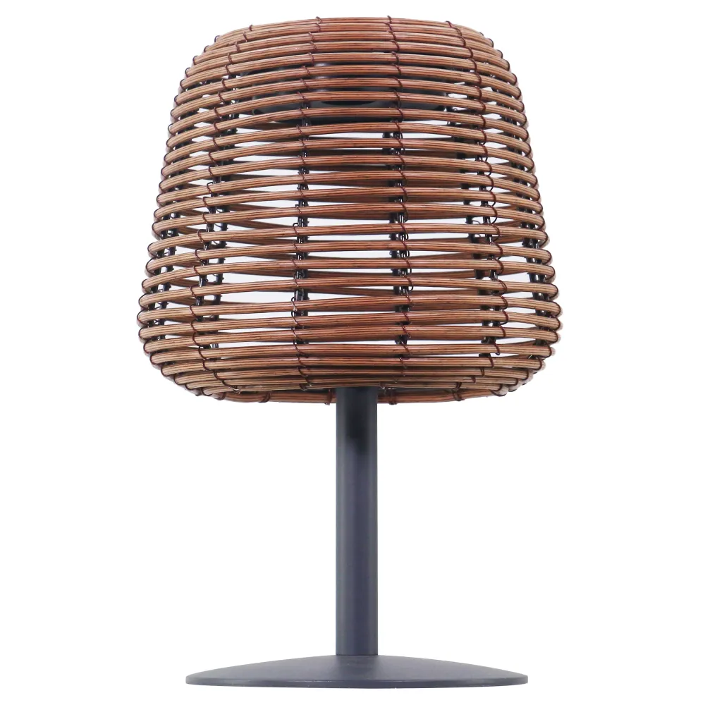 Lampe de table solaire STANDY MINI BOHEME SOLAR avec base module solaire rechargeable avec télécommande H26cm Lumisky