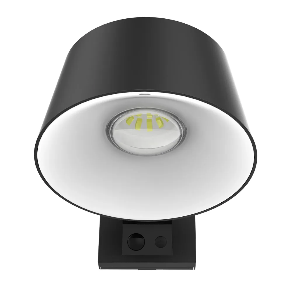 Spot projecteur mural solaire LOOPIN blanc froid avec détecteur de mouvement 4 modes H10cm Lumisky