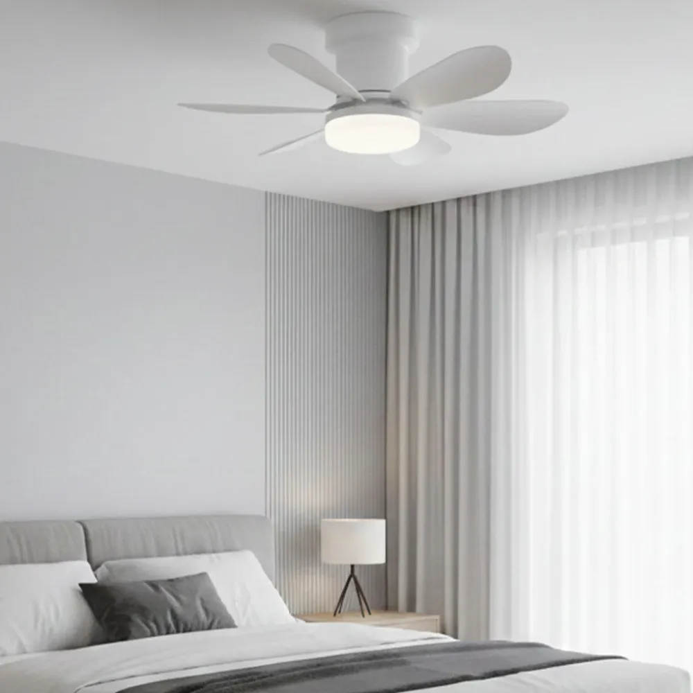 Ventilateur de Plafond 52cm avec Lampe LED MISTRAL Petit Ventilateur Silencieux Chambre Enfant Bureau Cuisine Moteur DC Ba...