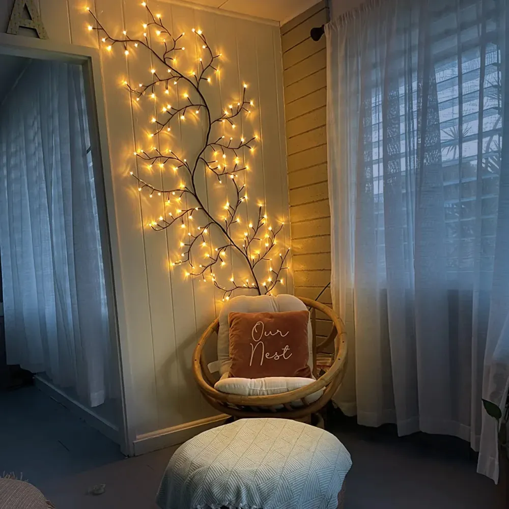 LumiVigne – Décoration de Noël féérique en saule lumineux