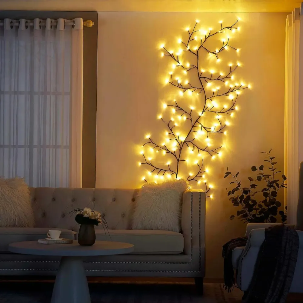 LumiVigne – Décoration de Noël féérique en saule lumineux