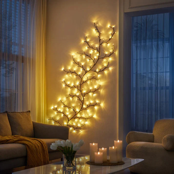 LumiVigne – Décoration de Noël féérique en saule lumineux