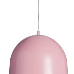 Luminaire Loft color, suspension métal, 60 W, rose, ø 30 x H 30 cm LUSSIOL