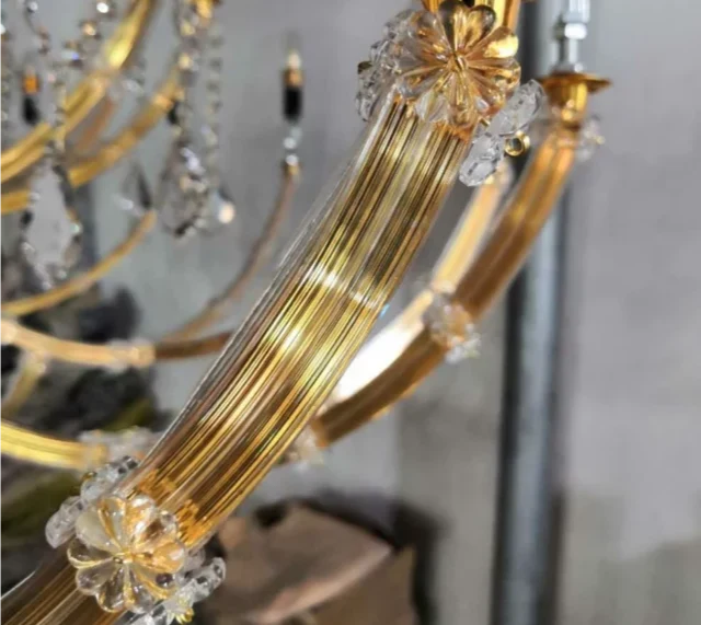 Lustre Maria Theresa Crystal de style manoir européen