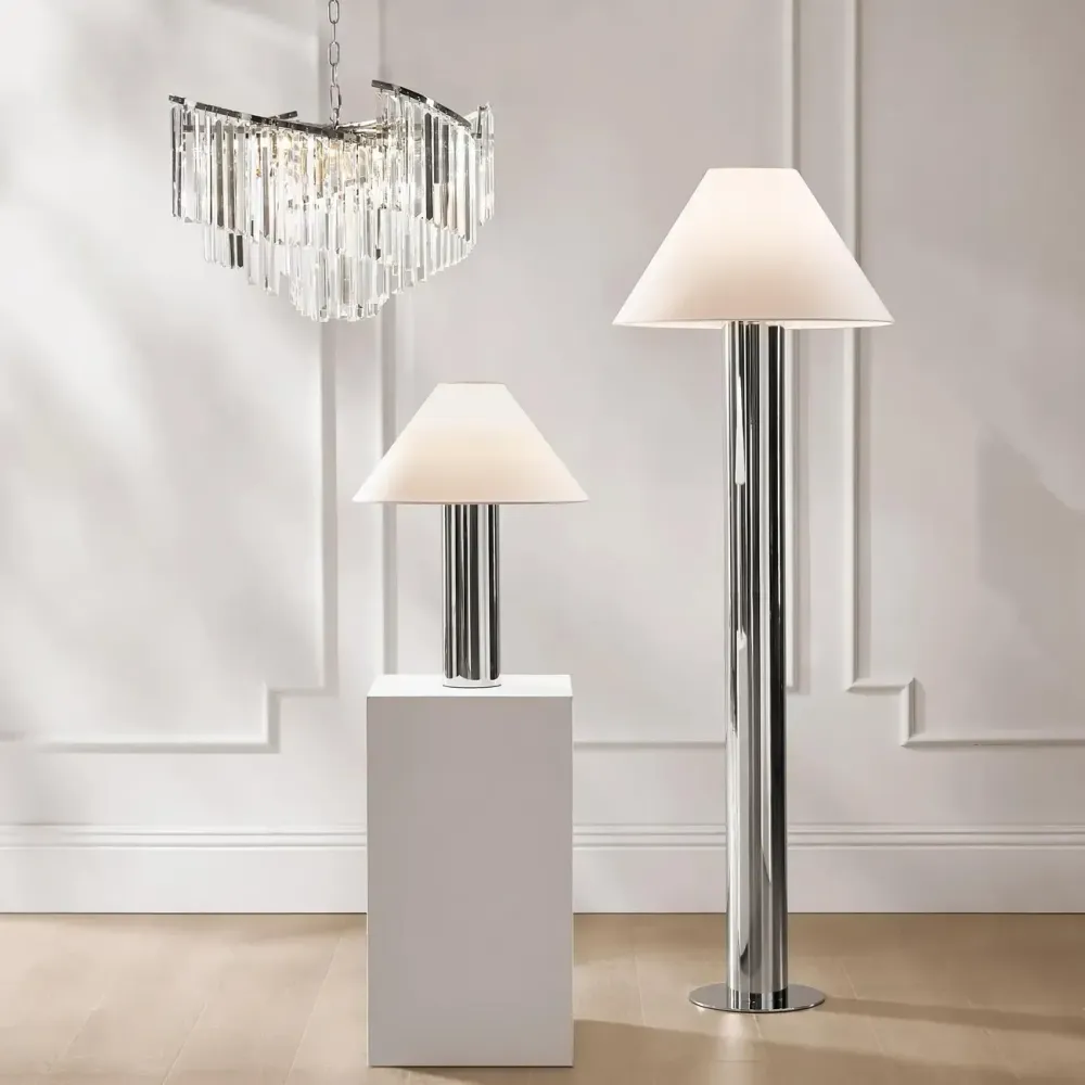 Lustre moderne de luxe en cristal clair en forme de spirale