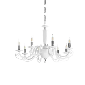 Lustre Venise blanc 8 lp-venise-8-bianco