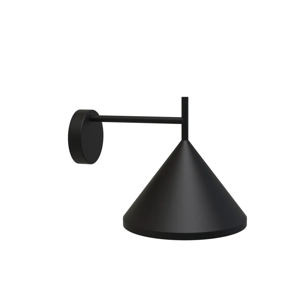 Applique murale Luxcambra Suttton 1L, douille E14, hauteur 22 cm Black