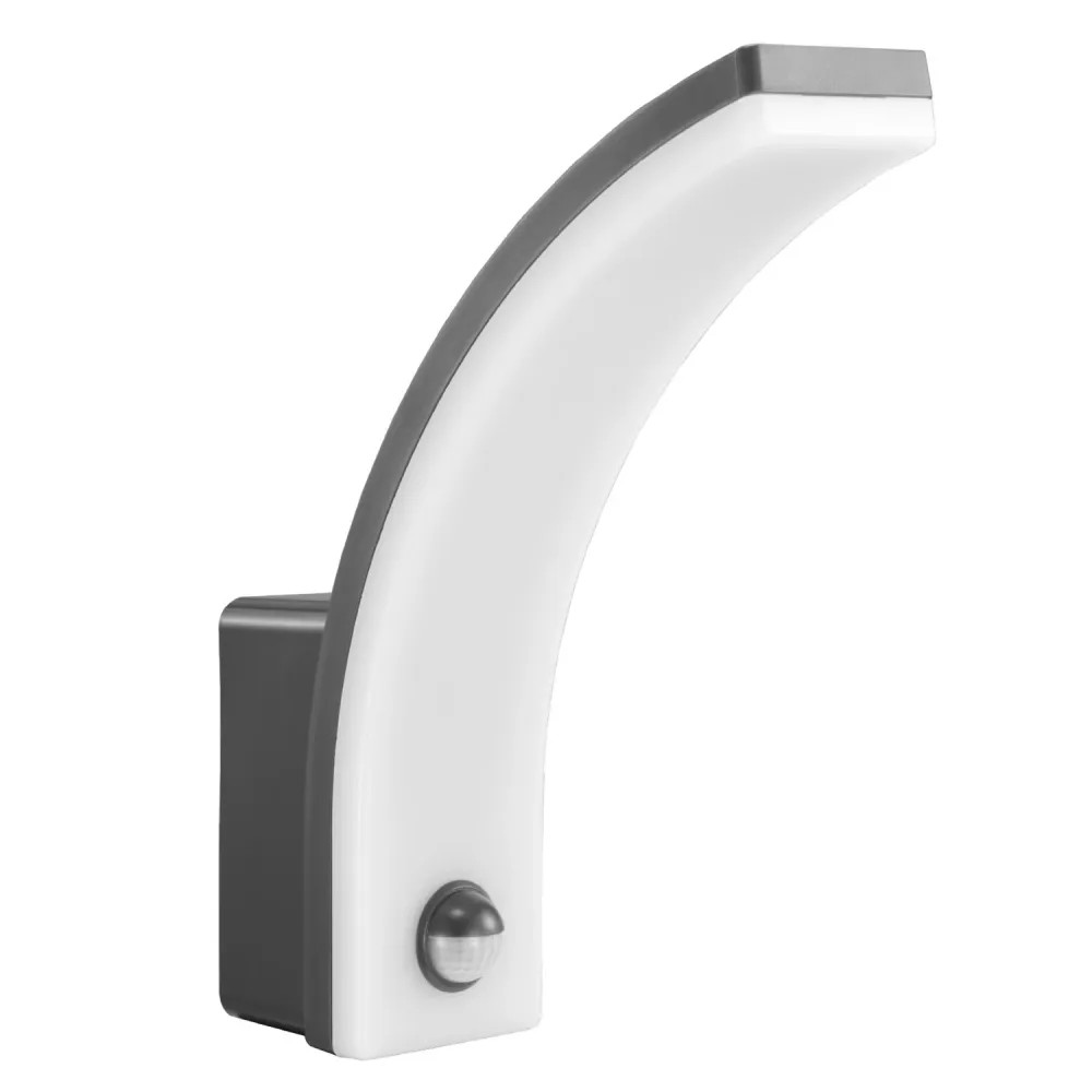 Détecteur de mouvement Maclean Lampe LED, détecteur de mouvement PIR, gris, 20W, IP65, 2000lm, blanc neutre (4000K) MCE512...