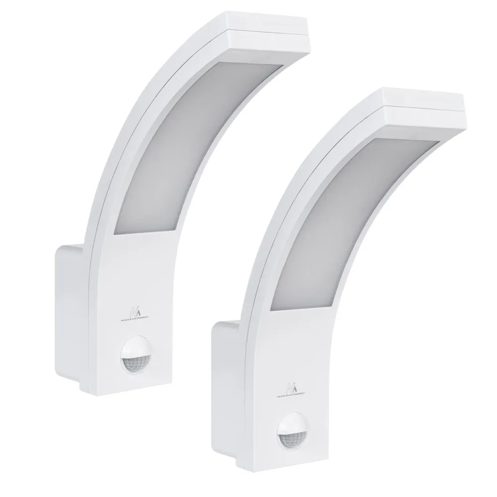 Lampe LED à détecteur de mouvement Maclean, détecteur de mouvement PIR, blanc, 10W, IP54, 750lm, blanc neutre (4000K) MCE2...