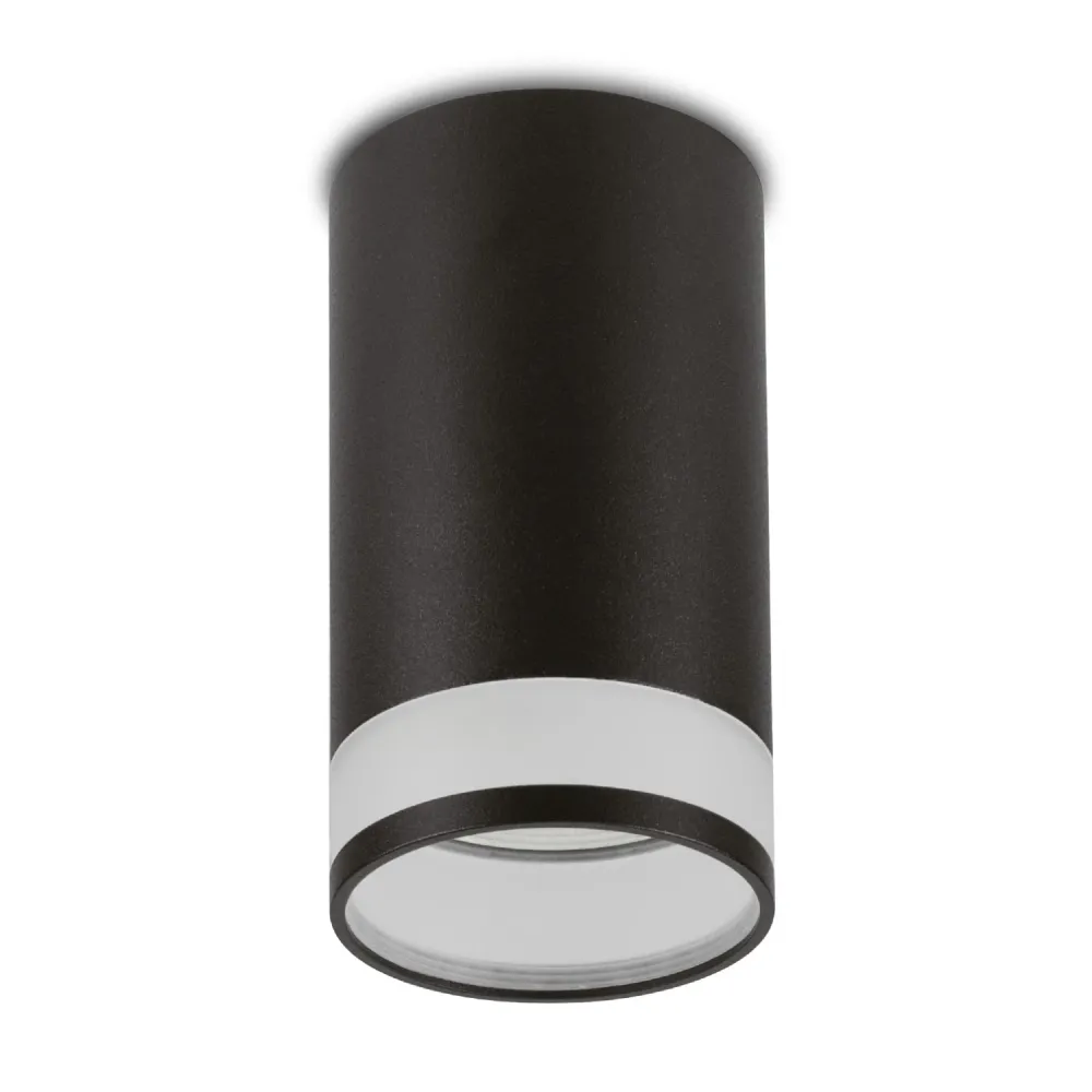 Maclean luminaire en saillie/tube, spot, rond, aluminium, GU10, 55x130mm, noir, MCE361 B + ampoule LED GU10 7W Maclean Ene...