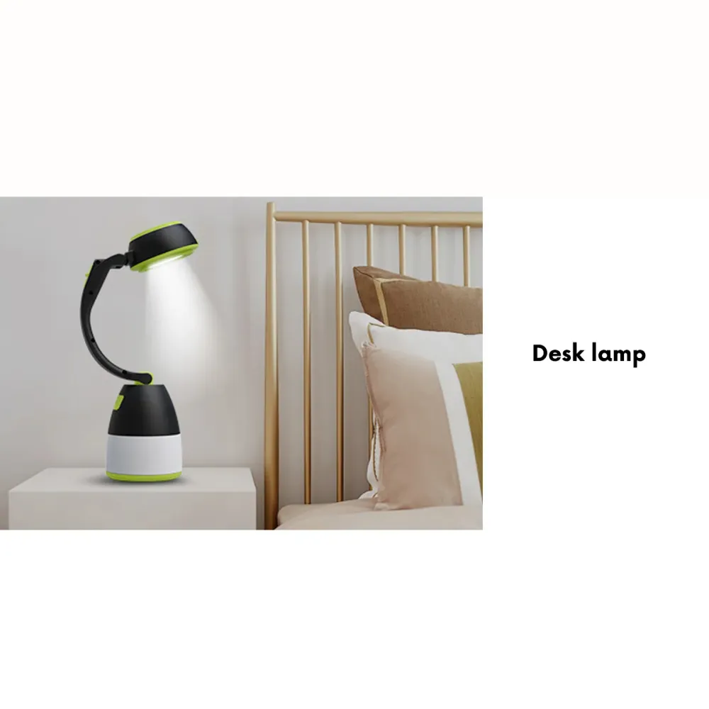 Maclean MCE294 Lampe LED 3en1 camping lampe de bureau lampe de poche 1W 60-200lm Blanc froid 6000K alimentation 3xAA 1.5V