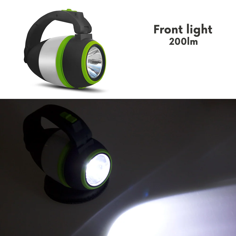 Maclean MCE298 Lampe LED 3en1 camping lampe de bureau lampe de poche 1W 60-200lm Blanc froid 6000K 18650 1500mAh fonction...